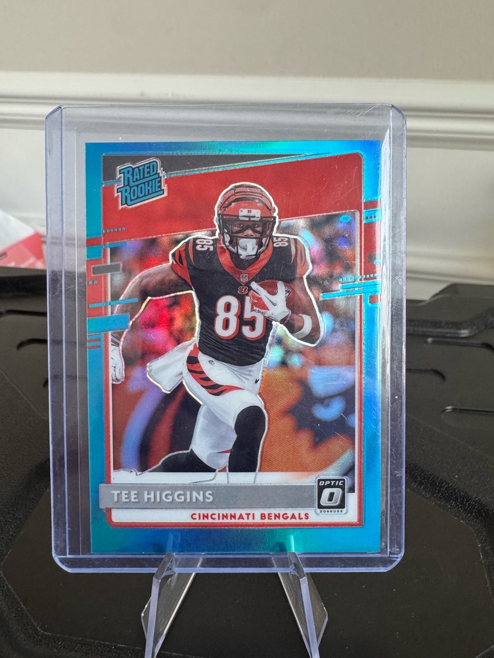 🔥 2020 Tee Higgins Panini Donruss Optic Rated Rookie Blue Prizm /299